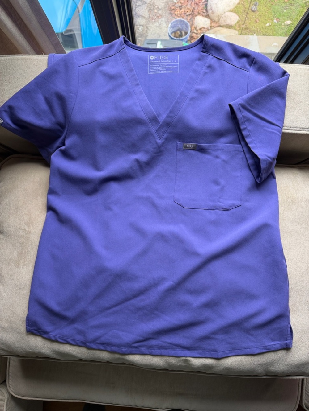 Catarina One-Pocket Scrub Top™ -  AMETHYST  *LIMITED EDITION* - Picture 4 of 5